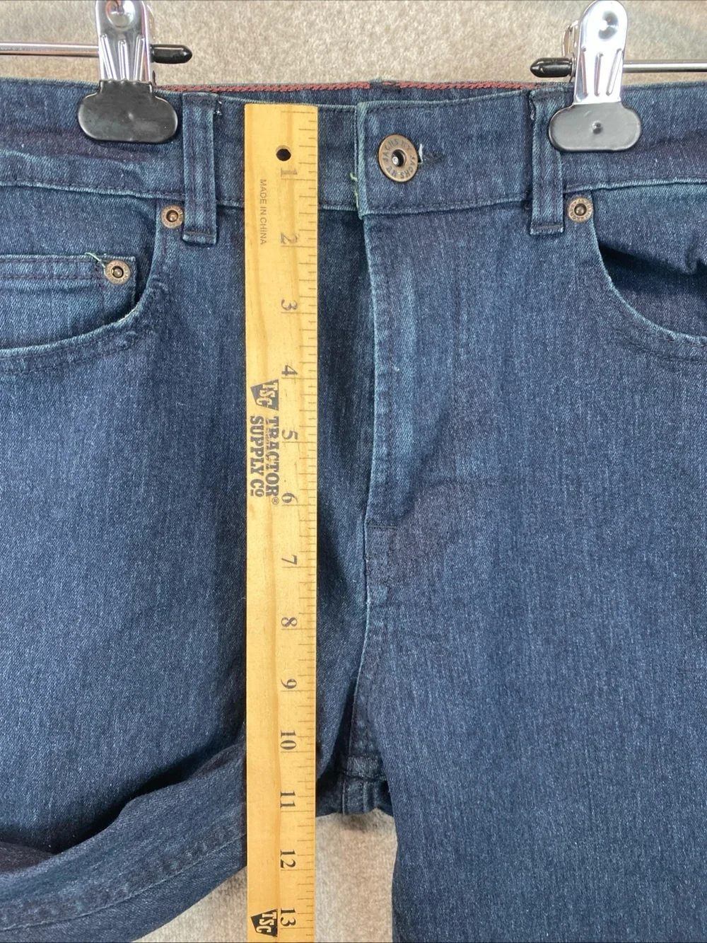 Jachs New York Straight Leg jeans Mens 32x30 Dark Wash Cotton Spandex